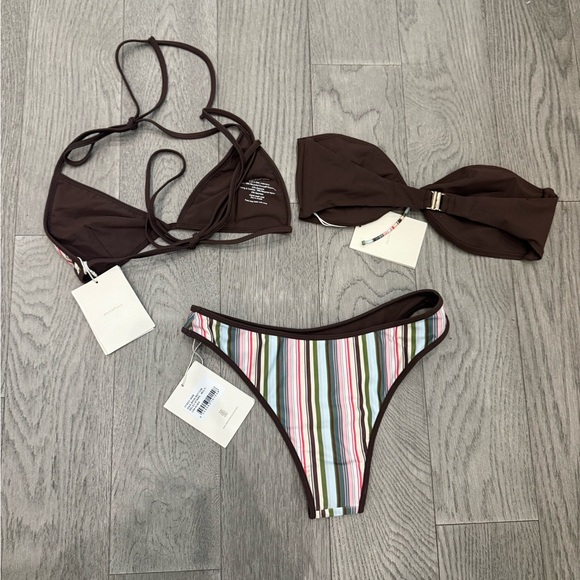 Faithfull the Brand Multicolor Striped Bikini - Picture 3 of 7
